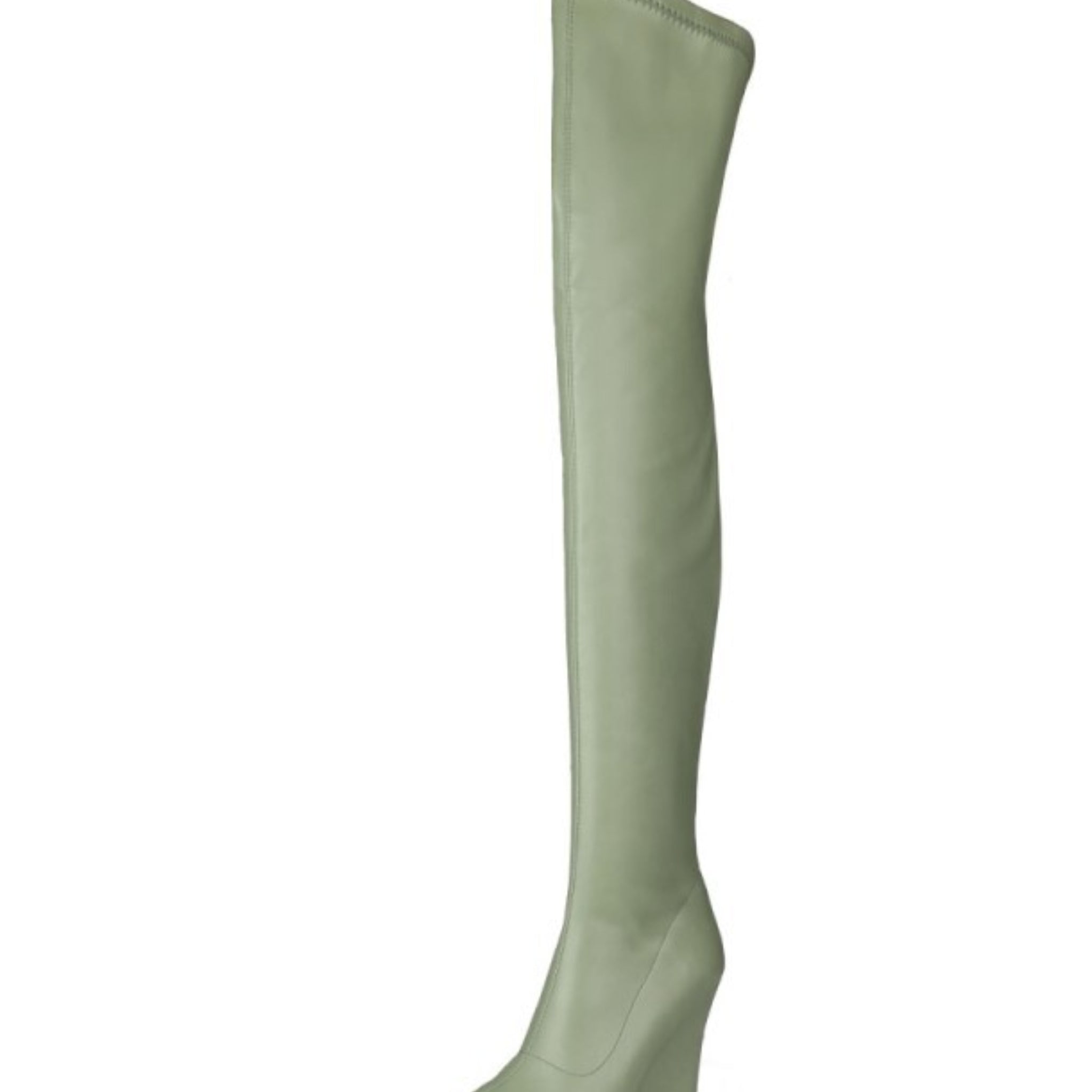 Grass Green Wedge Women's Over-The-Knee Boots