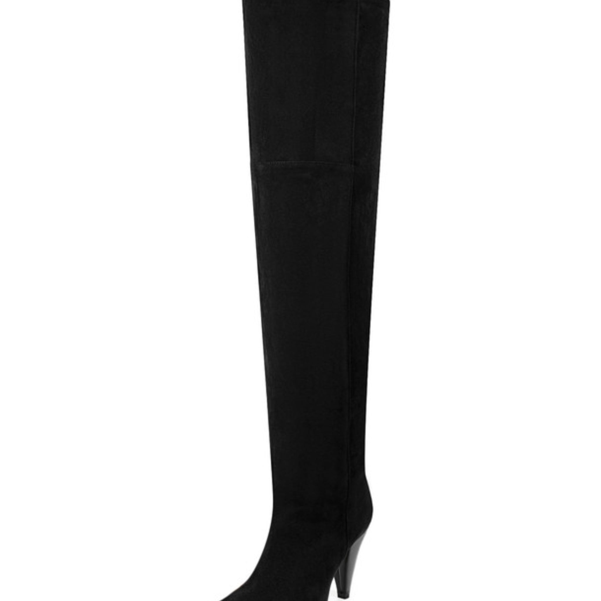 Black High-Heel Women's Over-The-Knee Boots