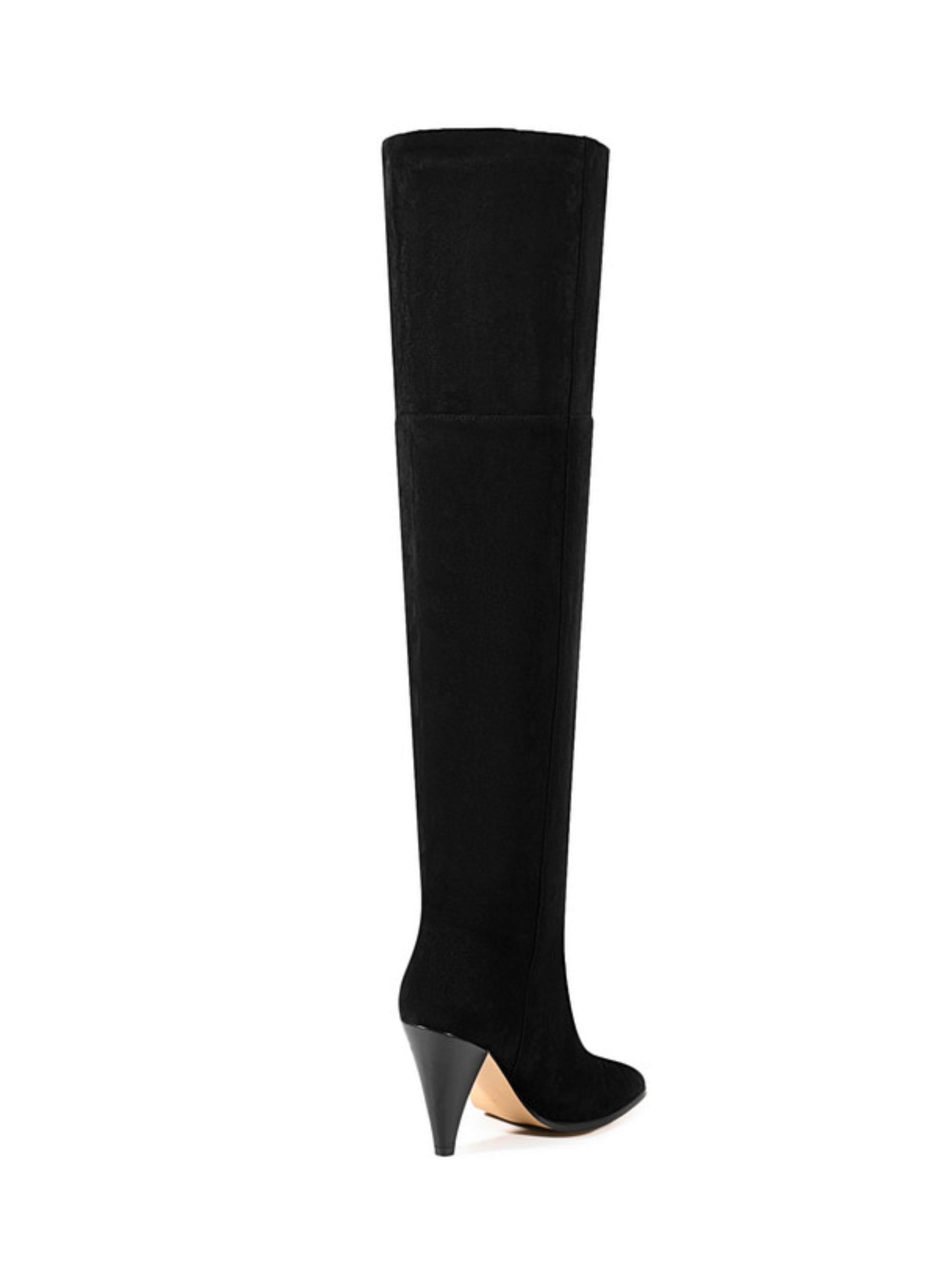 Black High-Heel Women's Over-The-Knee Boots