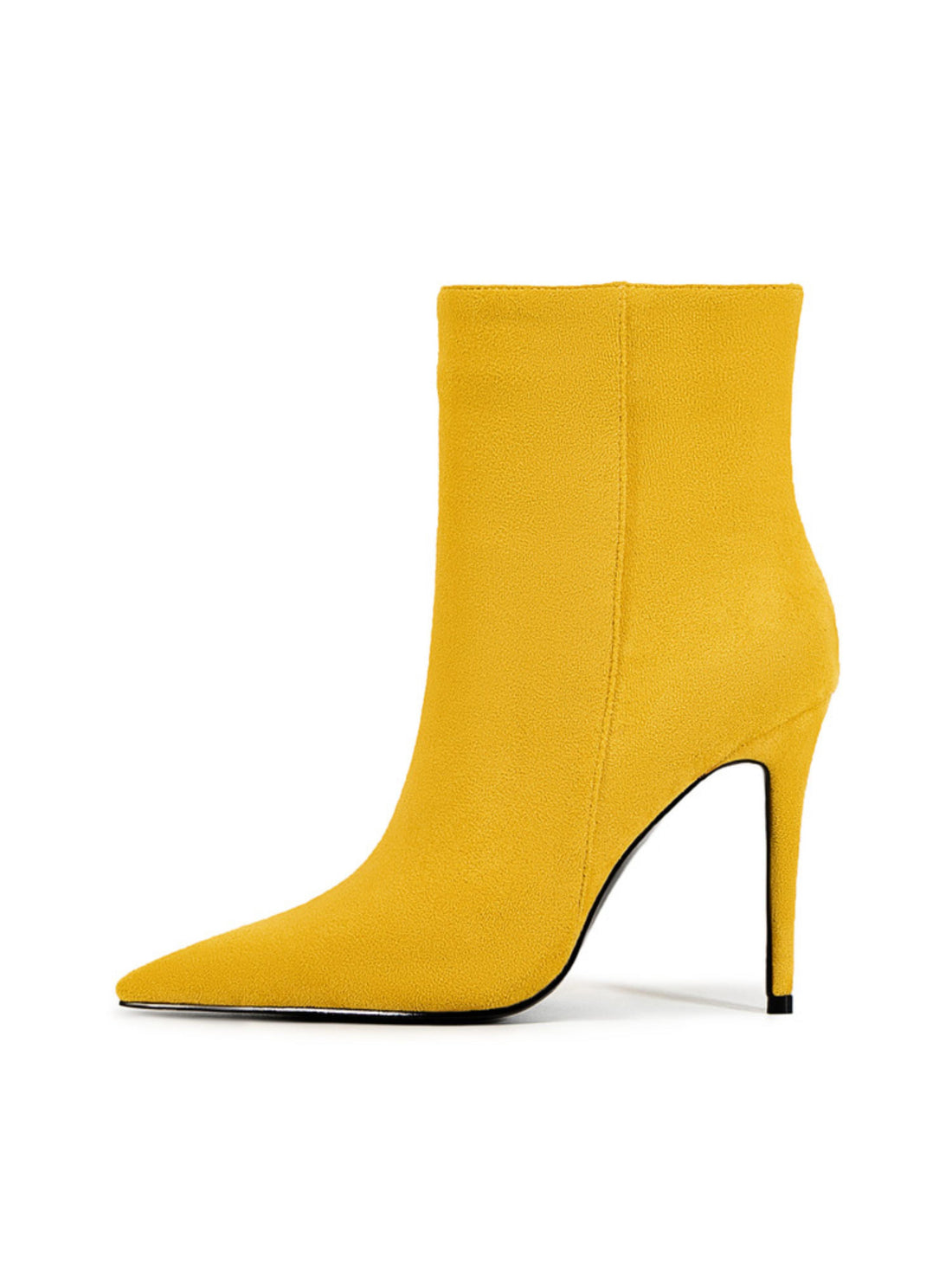 Yellow High-Heel Stiletto Women's Ankle Boots