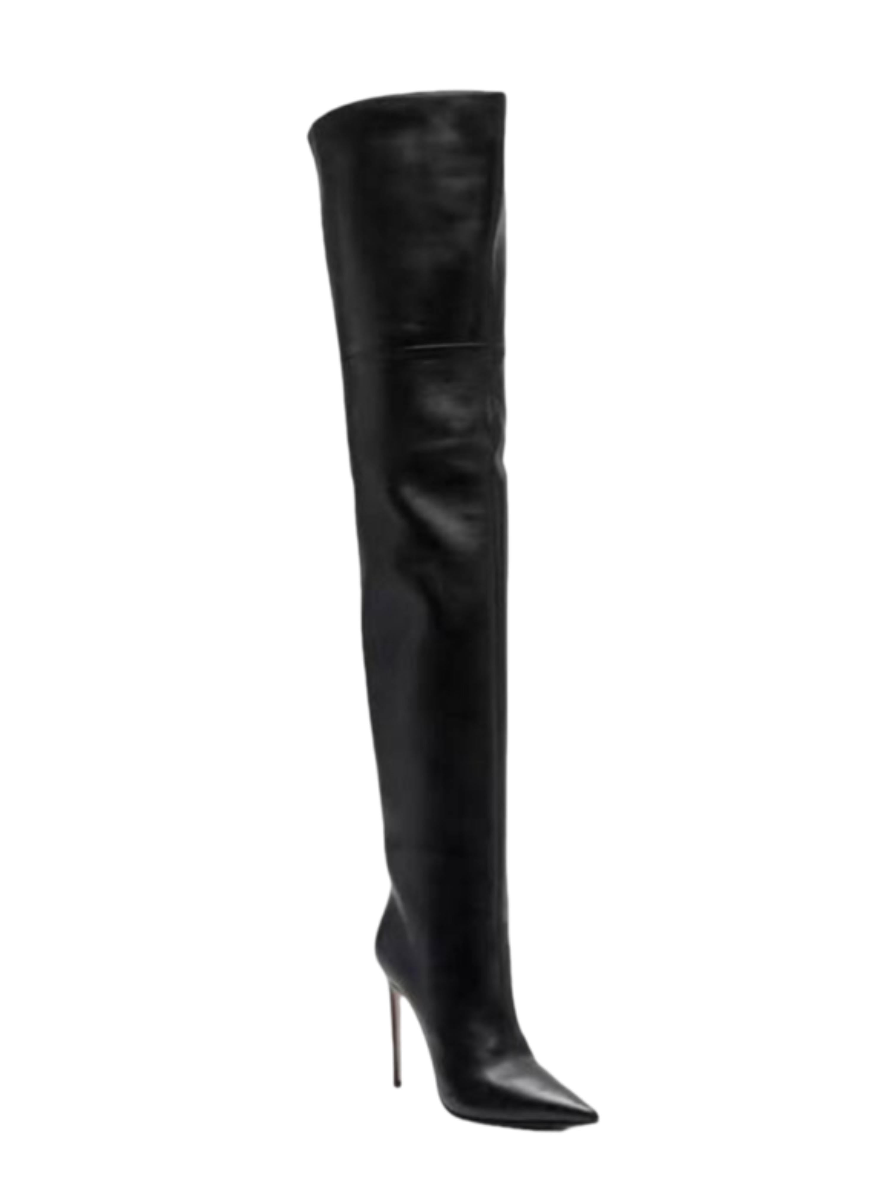 Black Pointed Toe Ladies Over-The-Knee Boots