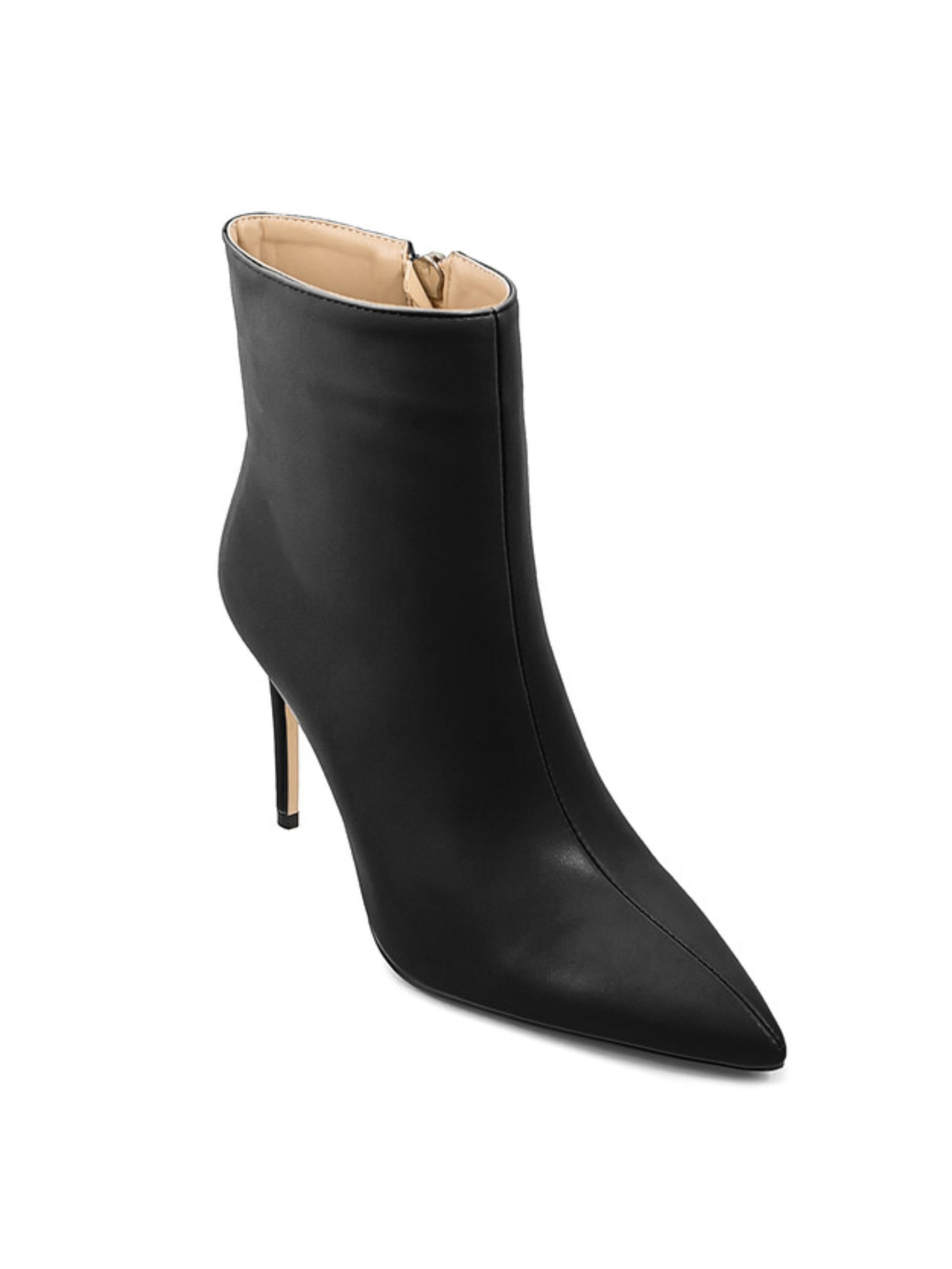 Elegant Black Pointed Toe Stilettos Ankle Boots