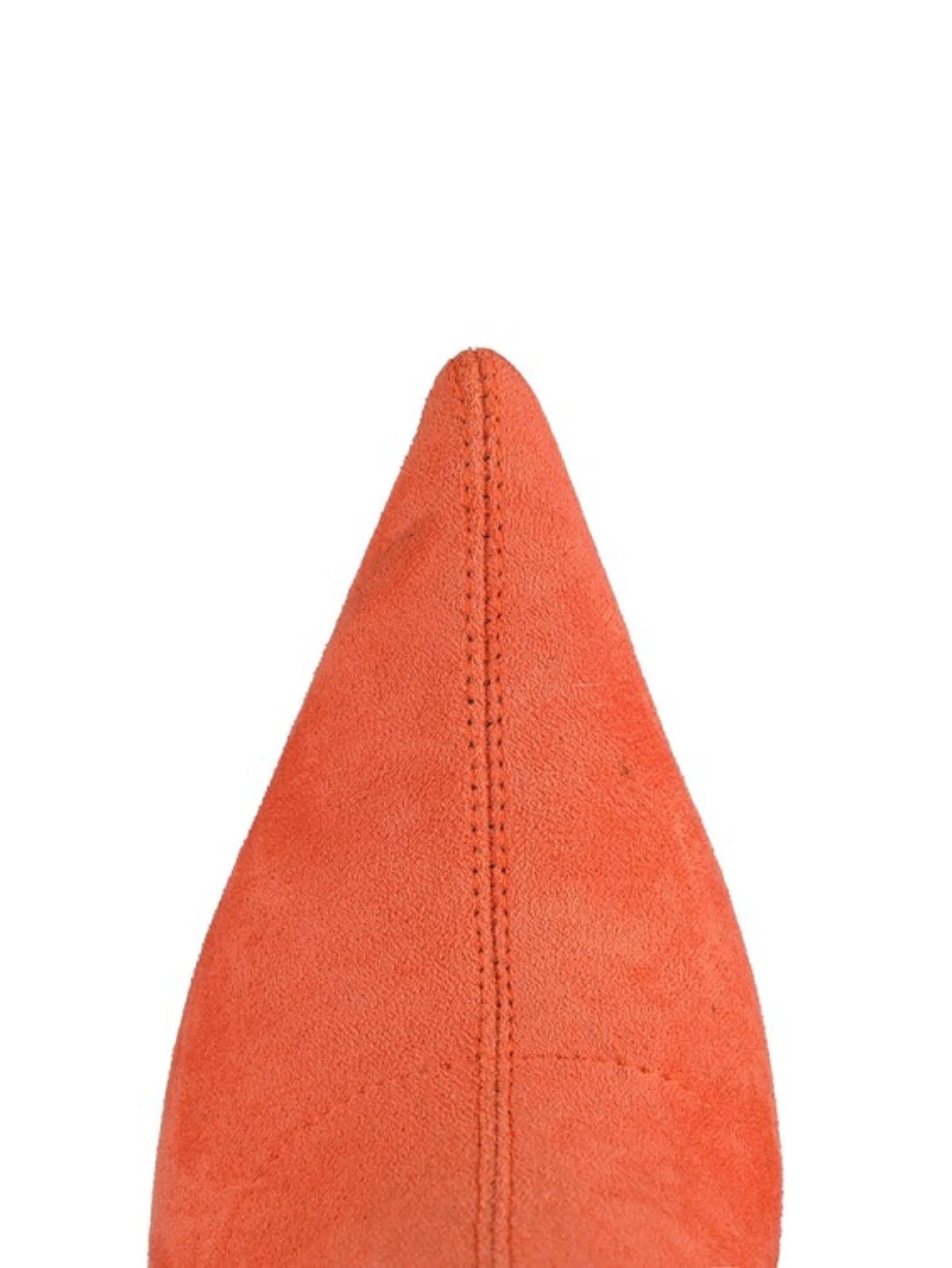 Vibrant Orange High Heel Over-The-Knee Boots for Women