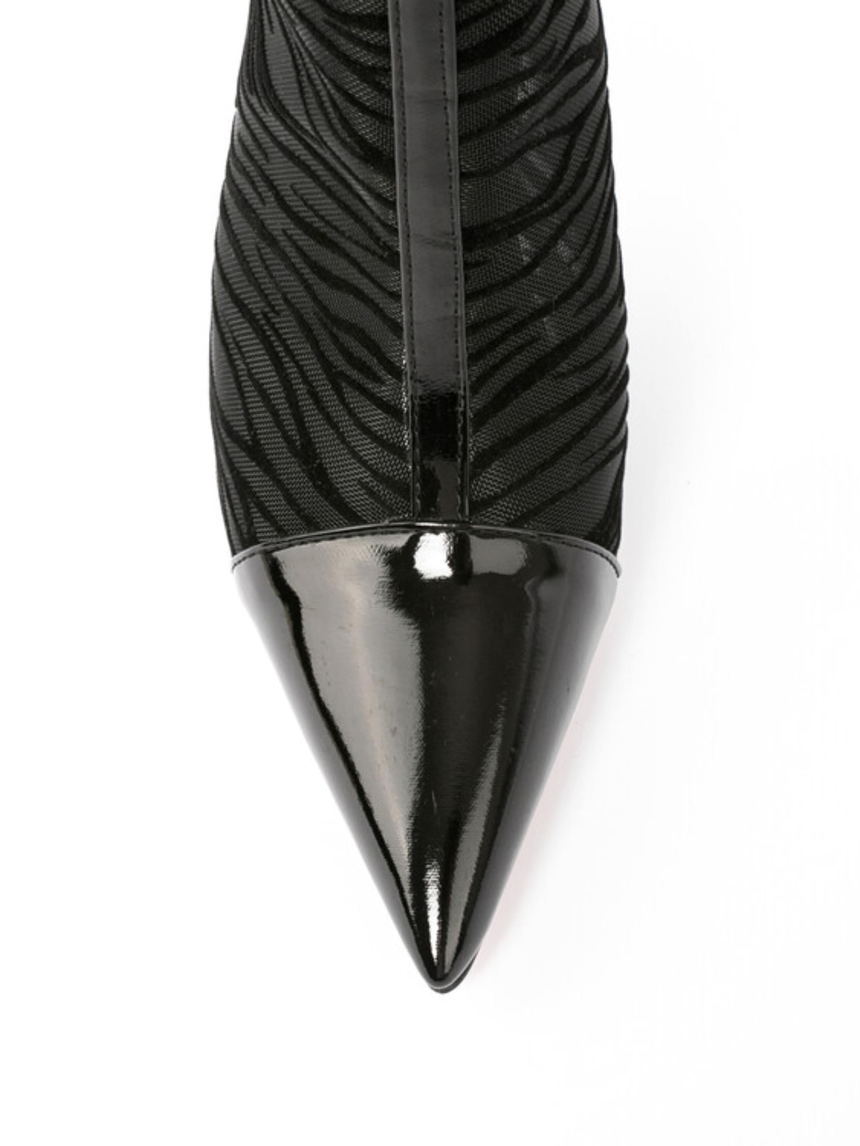 Elegant Black Ankle Boots with High Stiletto Heels