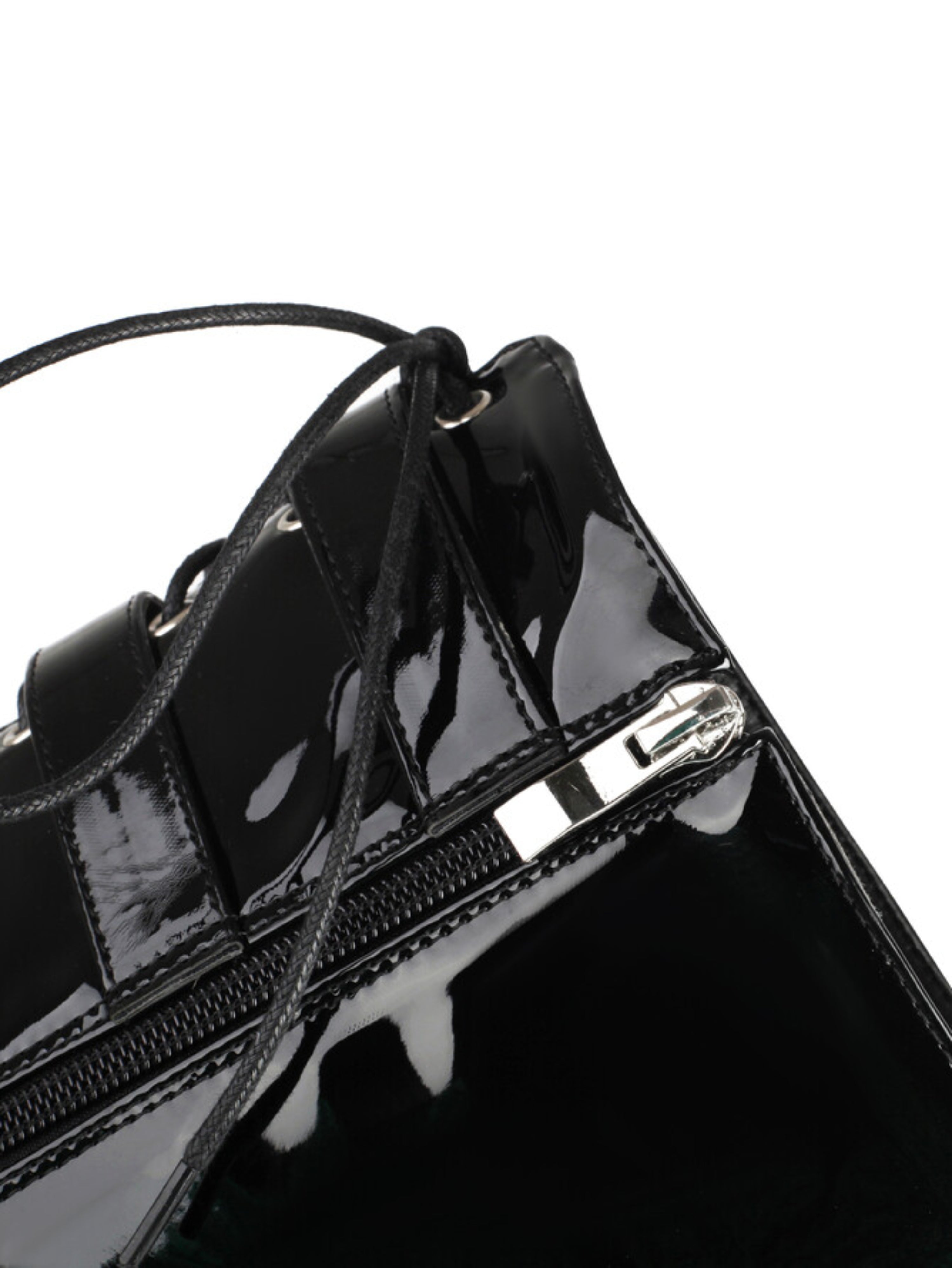 Black Peep Toe Lace-Up Buckled Over-The-Knee Boots Women