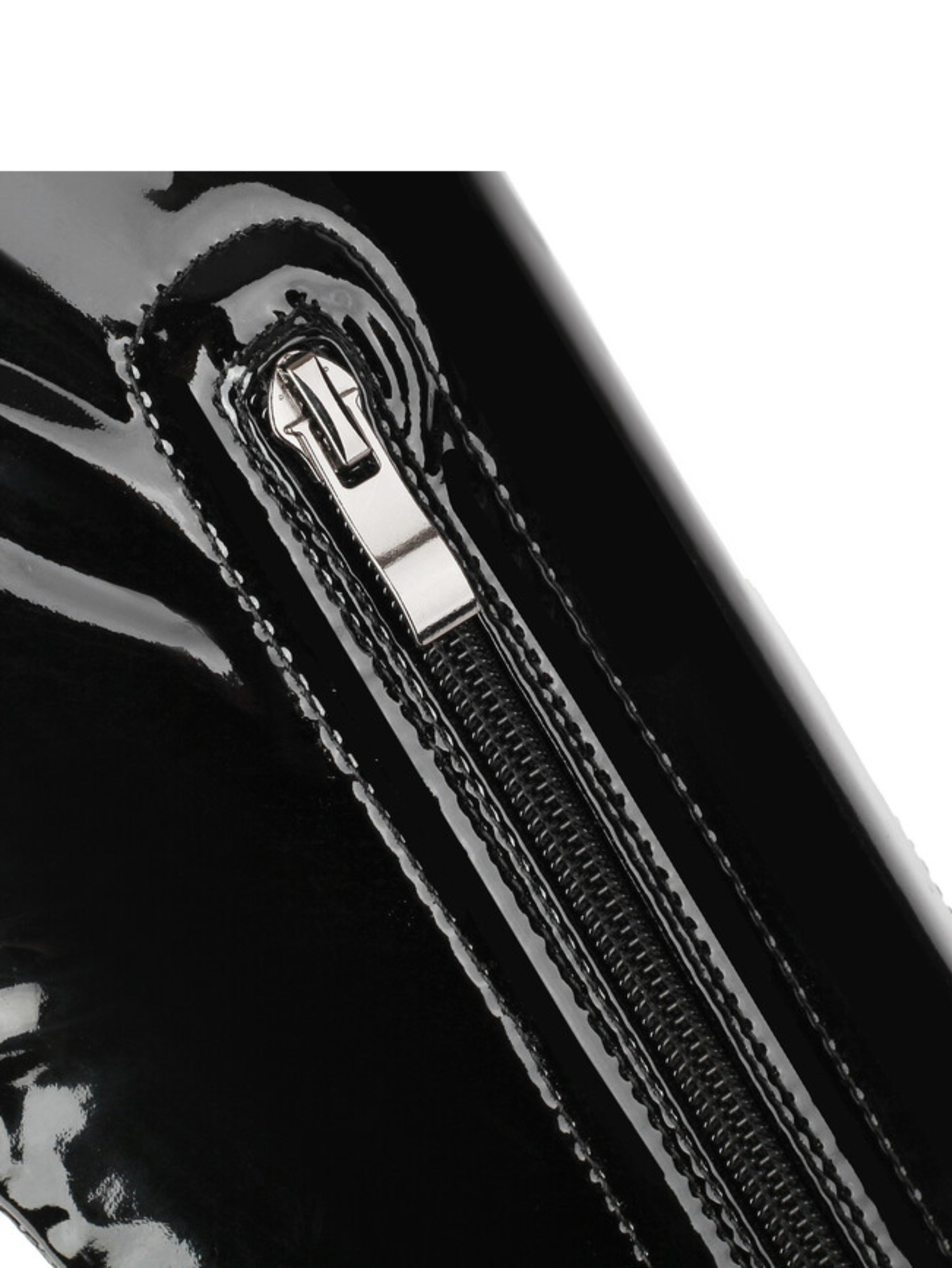 Black Peep Toe High Heeled Thigh High Boots Women