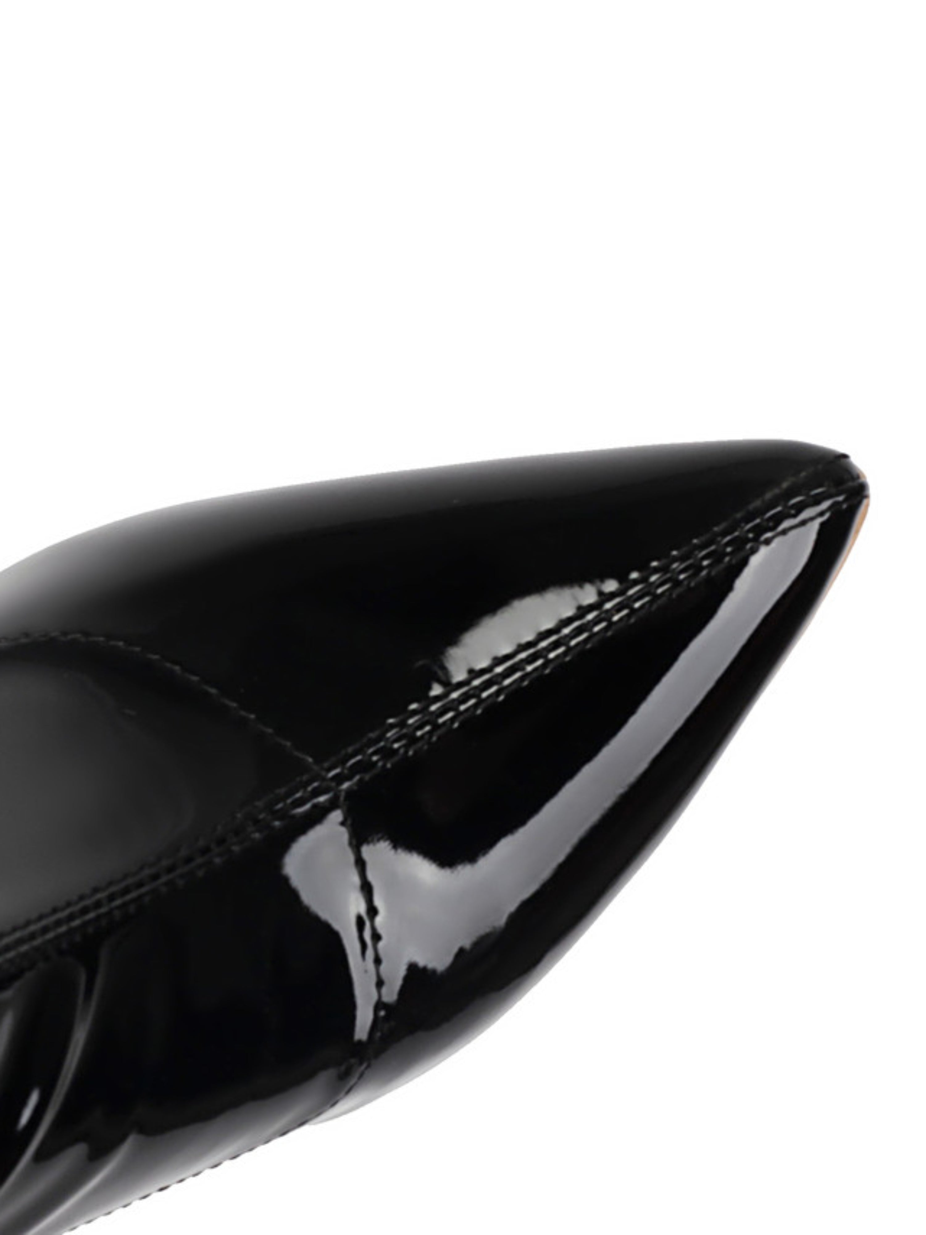 Black Pointed Toe Over-The-Knee Boots Women