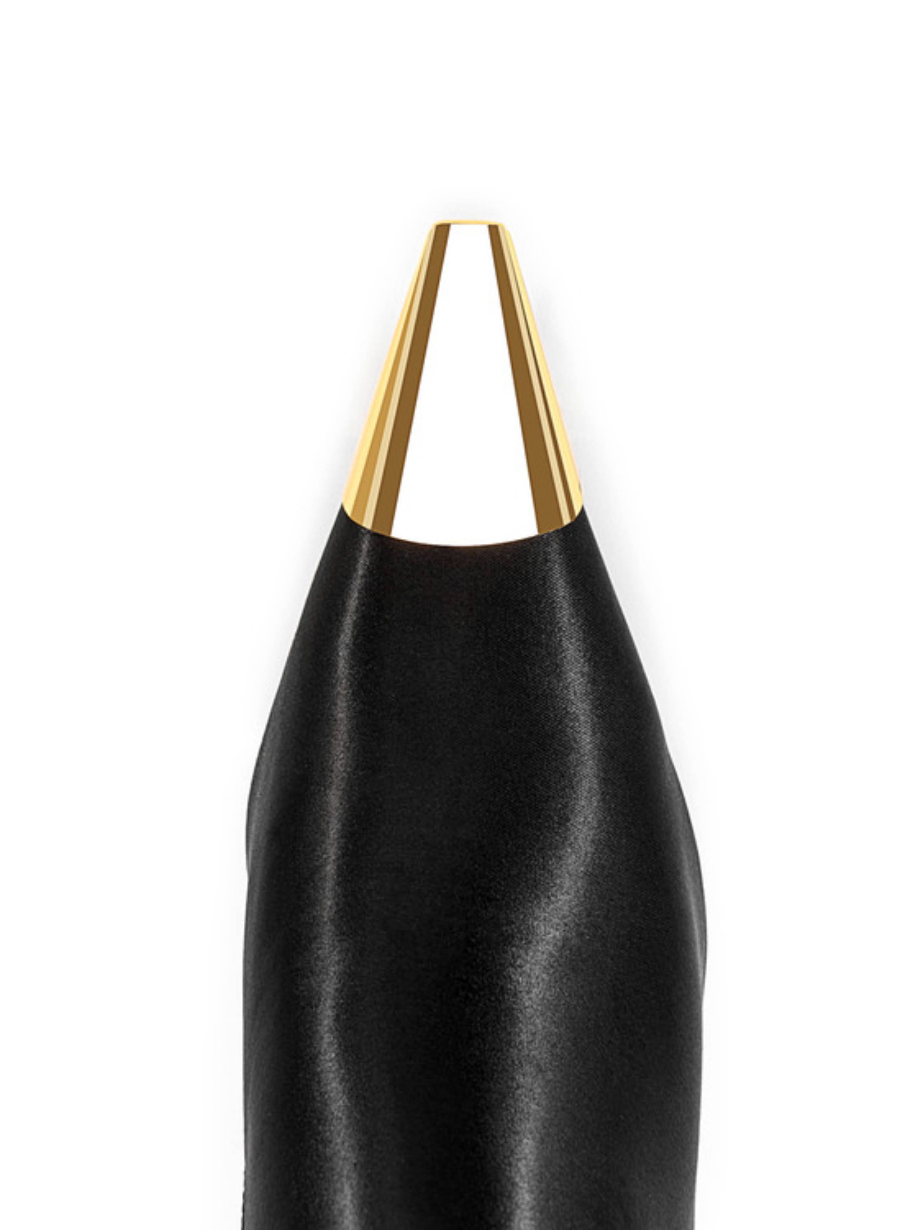 Midnight Edge Black Ankle Boots with Heels